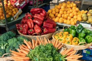 Fresh fruits and vegetables